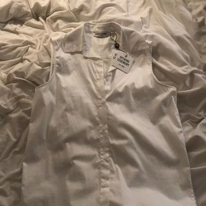 NWT opening ceremony white tank blouse